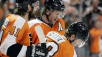 Scott Hartnell, Andrej Meszaros, Claude Giroux